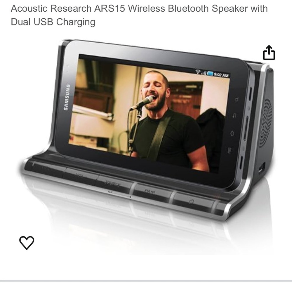 🎵 Acoustic Research ARS15 Wireless Bluetooth Speaker with Dual USB Charging 🎵